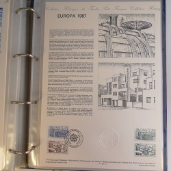 Collection documents premier jour de France 1986-1987 complet en un album.
