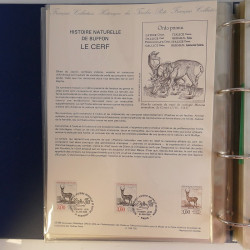 Collection documents premier jour de France 1988-1989 complet en un album.