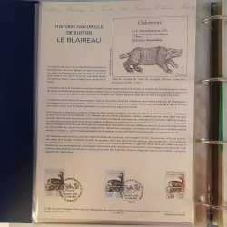 Collection documents premier jour de France 1988-1989 complet en un album.