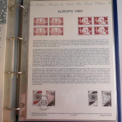 Collection documents premier jour de France 1982-1983 complet en un album.