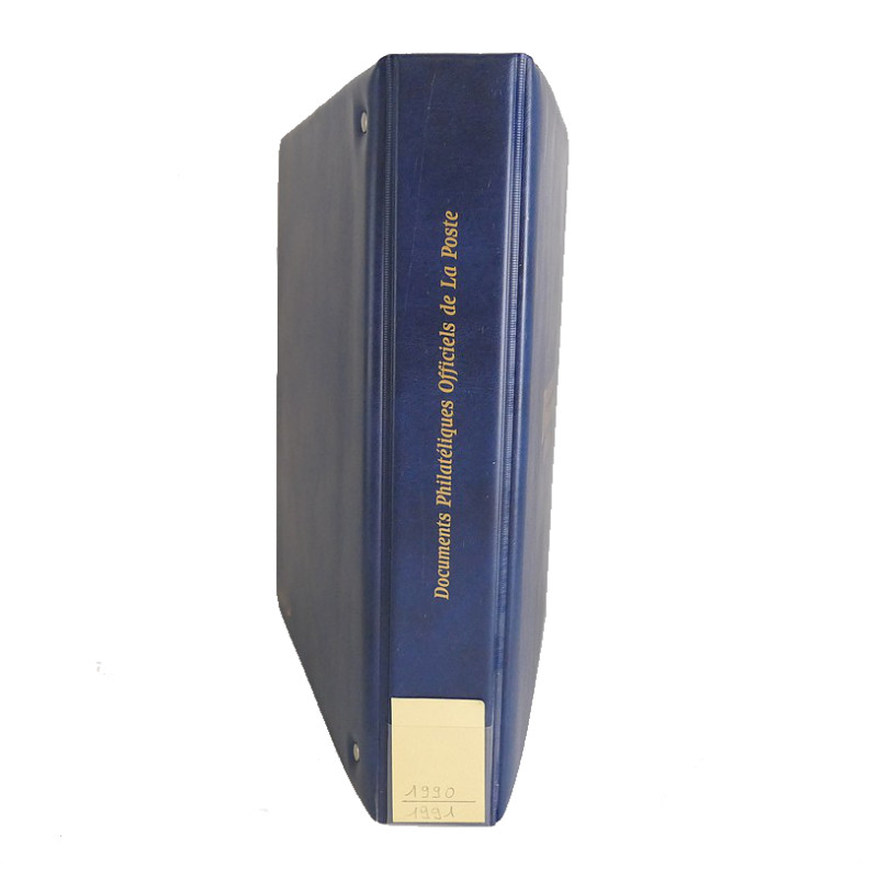 Collection documents premier jour de France 1990-1991 complet en un album.