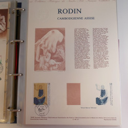 Collection documents premier jour de France 1990-1991 complet en un album.