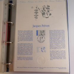 Collection documents premier jour de France 1990-1991 complet en un album.