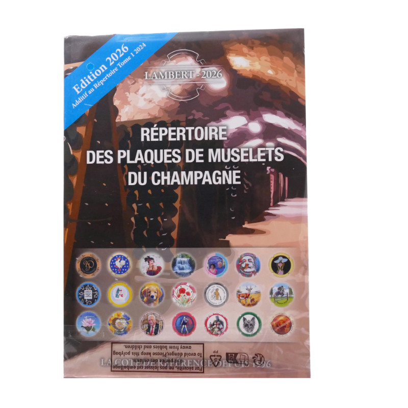 Additif 2026 Lambert répertoire des plaques de muselets du champagne.