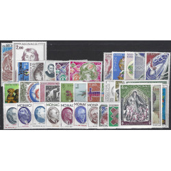 Monaco timbres d'année 1976 complète N°1043-1078 neuf**.