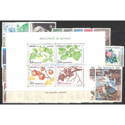 Monaco timbres d'année 1981 complète N°1264-1305 neuf**.