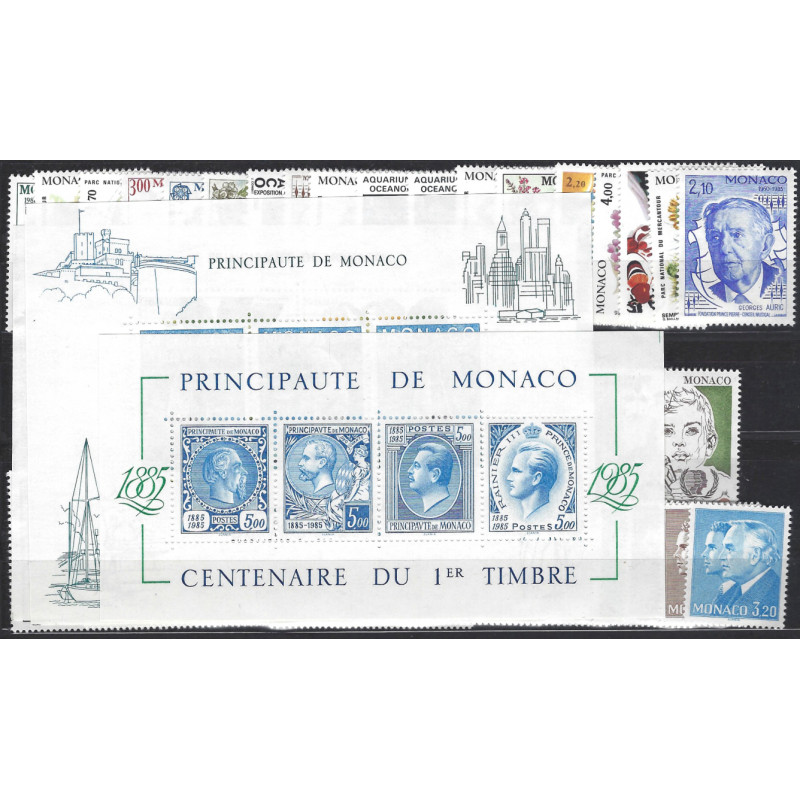 Monaco timbres d'année 1985 complète N°1456-1509 neuf**.