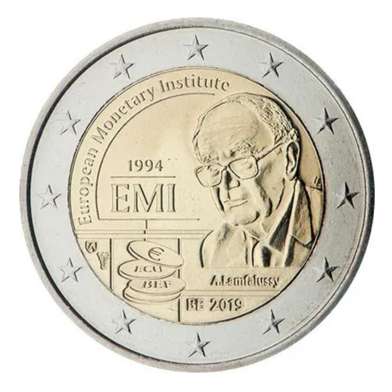 2 euros commémorative Belgique 2019 - Institut monétaire européen.
