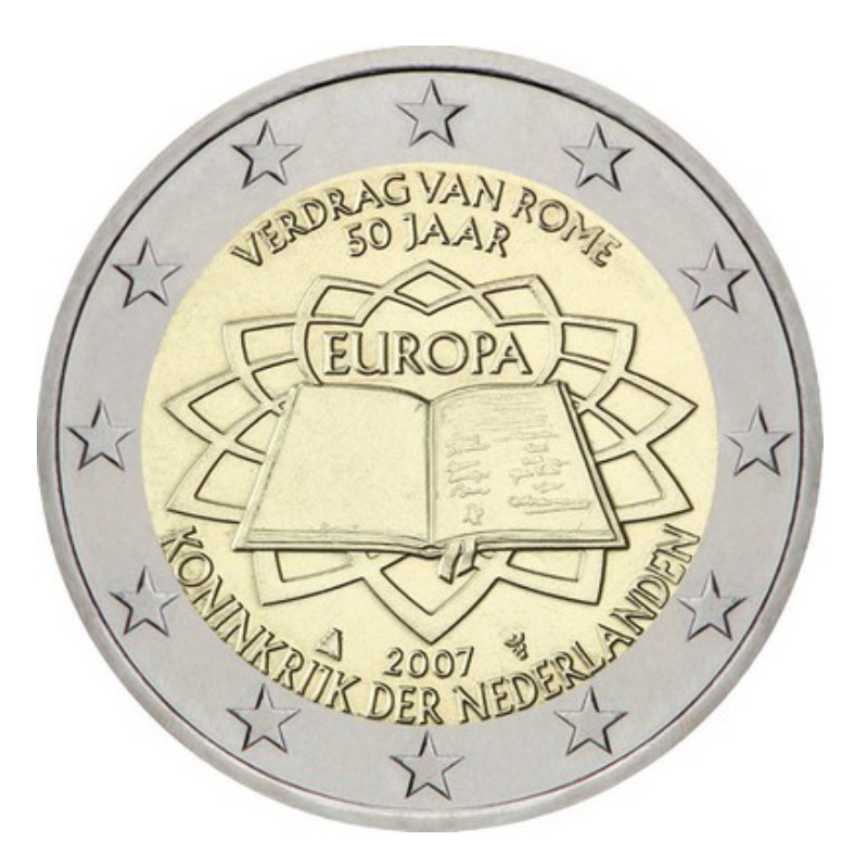 2 euros commémorative Pays-Bas 2007 - Traité de Rome.