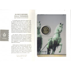 2 euros commémorative Saint Marin 2015 - Réunification allemande en coffret BU.