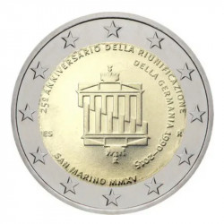 2 euros commémorative Saint Marin 2015 - Réunification allemande en coffret BU.