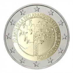 2 euros commémorative Andorre 2018 BU - Droits de l’homme.
