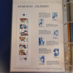 Collection documents premier jour de France 1992-1993 complet en un album.