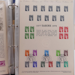 Collection documents premier jour de France 1978-1979 complet en un album.