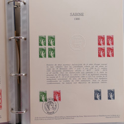 Collection documents premier jour de France 1980-1981 complet en un album.