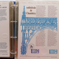 Collection documents premier jour de France 1996-1997 complet en un album.