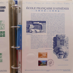 Collection documents premier jour de France 1996-1997 complet en un album.