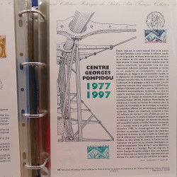 Collection documents premier jour de France 1996-1997 complet en un album.