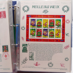 Collection documents premier jour de France 1998-1999 complet en un album.