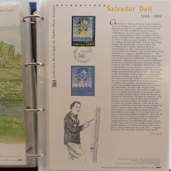 Collection documents premier jour de France 2004-2005 complet en un album.