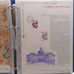 Collection documents premier jour de France 2008 complet en un album.