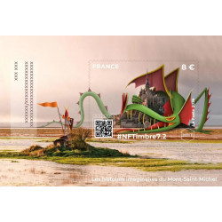 Feuillets crypto Pack NFTimbre7 Mont Saint-Michel autoadhésif.