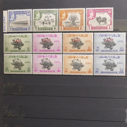 Lot de timbres d'Asie neufs et oblitérés en un album.