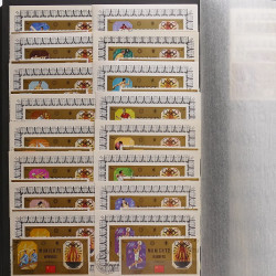 Lot de timbres d'Asie neufs et oblitérés en un album.