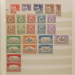 Lot de timbres Russie - Roumanie neufs et oblitérés en un album.