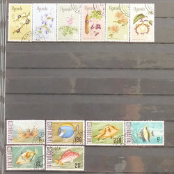 Lot de timbres d'Afrique neufs et oblitérés en un album.