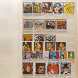 Lot de timbres d'Arabie - Moyen Orient neufs et oblitérés en un album.