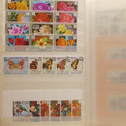 Lot de timbres d'Arabie - Moyen Orient neufs et oblitérés en un album.