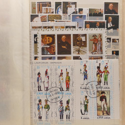 Lot de timbres d'Arabie - Moyen Orient neufs et oblitérés en un album.