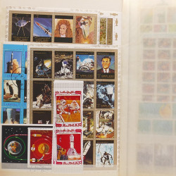 Lot de timbres d'Arabie - Moyen Orient neufs et oblitérés en un album.