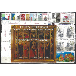 Monaco timbres d'année 2000 complète N°2230-2294 neuf**.