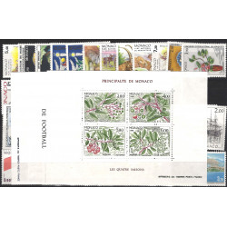 Monaco timbres d'année 1986 complète N°1510-1561 neuf**.