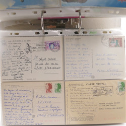 Vrac philatélique de timbres du monde neufs et oblitérés en un carton.