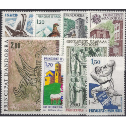Andorre Français timbres d'année 1979 complète N°274-281 neuf**.