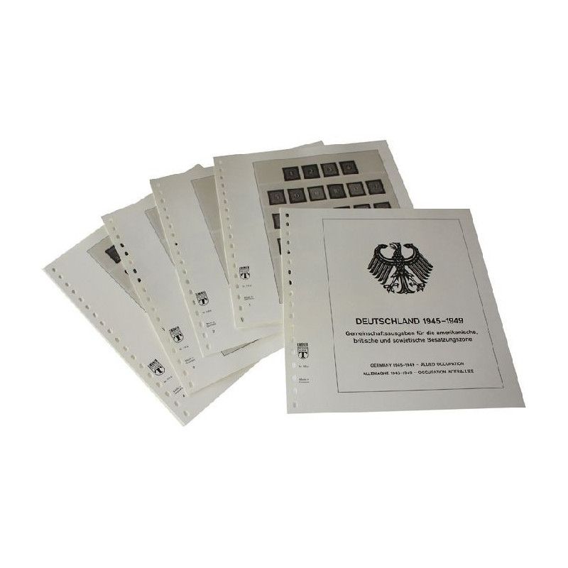Feuilles préimprimées Lindner-T Allemagne Occupation Soviétique 1945-1949.