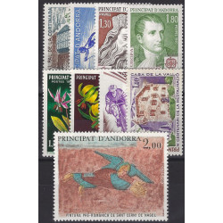 Andorre Français timbres d'année 1980 complète N°282-290 neuf**.