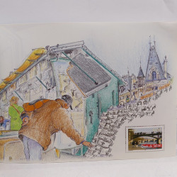 Vrac philatélique de timbres du monde neufs et oblitérés en un carton.