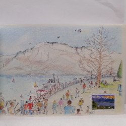 Vrac philatélique de timbres du monde neufs et oblitérés en un carton.