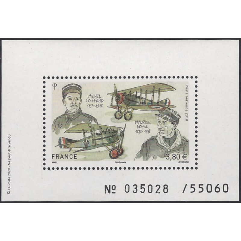 Timbre poste aérienne N°82b Boyau-Coiffard neuf**.