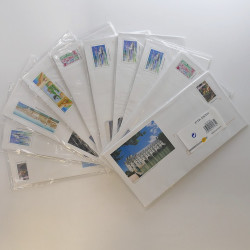 Lot de 500 enveloppes prêt à poster France commémoratives en une boite.