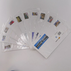 Lot de 500 enveloppes prêt à poster France commémoratives en une boite.