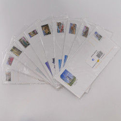 Lot de 500 enveloppes prêt à poster France commémoratives en une boite.