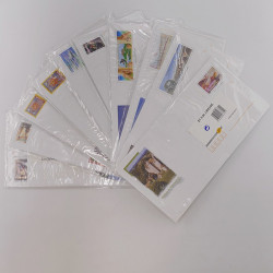 Lot de 500 enveloppes prêt à poster France commémoratives en une boite.