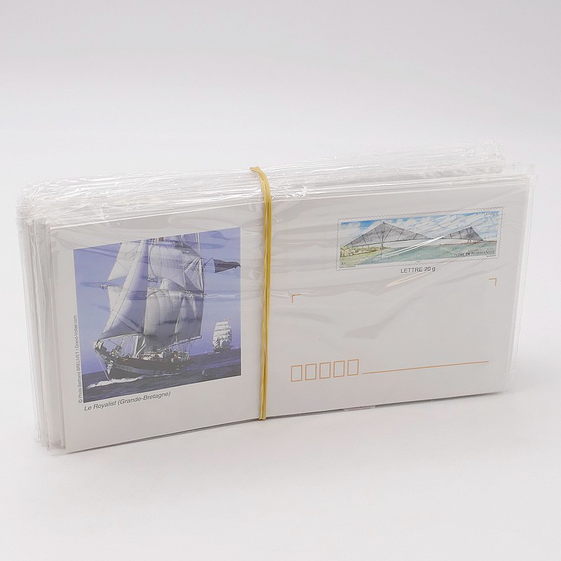 Lot de 100 enveloppes prêt à poster France commémoratives.