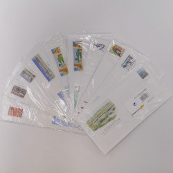 Lot de 100 enveloppes prêt à poster France commémoratives.