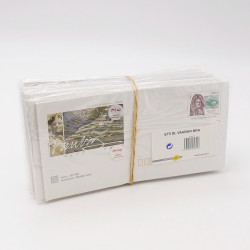 Lot de 100 enveloppes prêt à poster Internationale commémoratives.